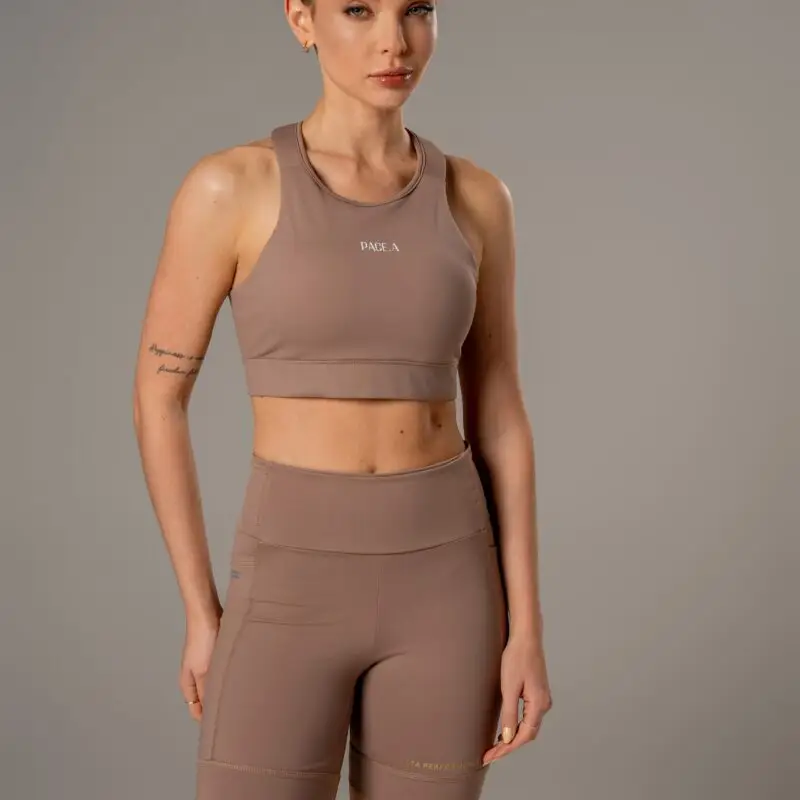 Short Alta Performance 6 Bolsos- Avelã