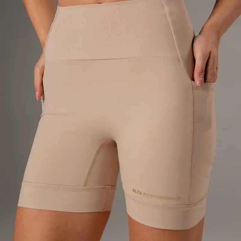 Short Alta Performance Sem costura frontal- Punkake